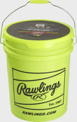 6 Gallon Bucket of 12" Batting Practice Softballs, 12 or 18 Balls