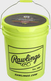 6 Gallon Bucket of 12" Batting Practice Softballs, 12 or 18 Balls