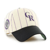 Colorado Rockies Rawlings '47 Brand Pinstripe Clean Up Hat