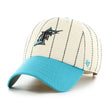 Miami Marlins Rawlings '47 Brand Pinstripe Clean Up Hat