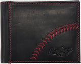 Rawlings Double Play Bi-Fold Wallet, Black