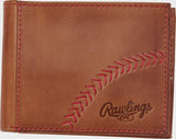 Rawlings Double Play Bi-Fold Wallet, Black