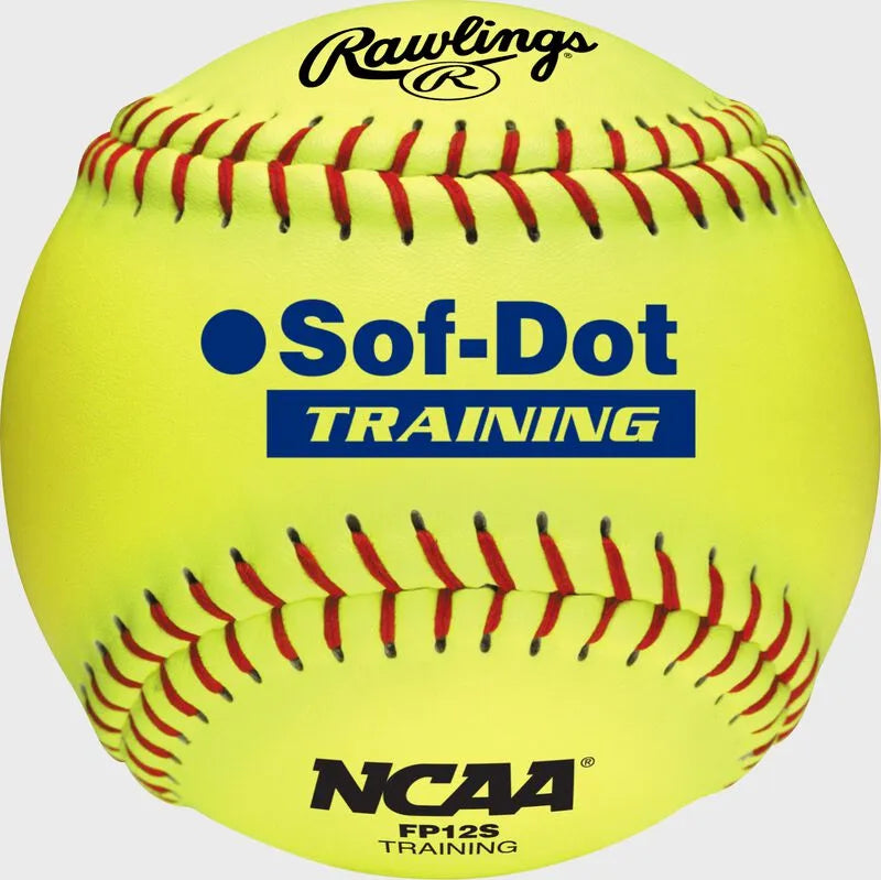 Rawlings 12-Inch NCAA Soft Poly-Core Fastpitch Training Ball, Dozen