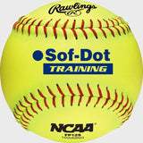 Rawlings 12-Inch NCAA Soft Poly-Core Fastpitch Training Ball, Dozen