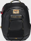 Rawlings Leather Gold Collection Utility Backpack, Black