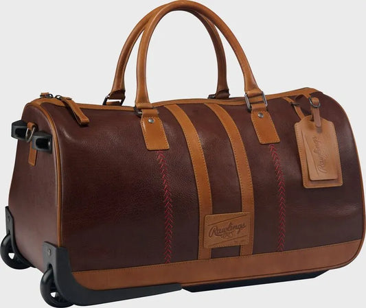Rawlings Heritage Wheeled Duffle Bag, Brown