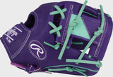 Heart of the Hide 11.5-Inch Purple Infield Glove, Right Hand Throw