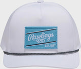 Rawlings White/Columbia Blue ColorSync Rope Hat