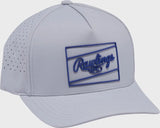 Rawlings Gray Laser Performance Patch Snapback Hat