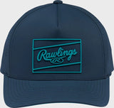 Rawlings Navy Laser Performance Patch Snapback Hat