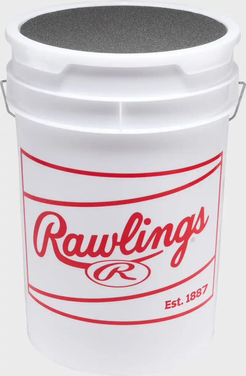 Rawlings 6-Gallon Bucket of ROLB2 Pro Comp Youth Practice Baseballs , Bucket with 24 Balls