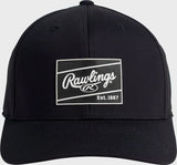 Rawlings Performance Snapback Hat, Black