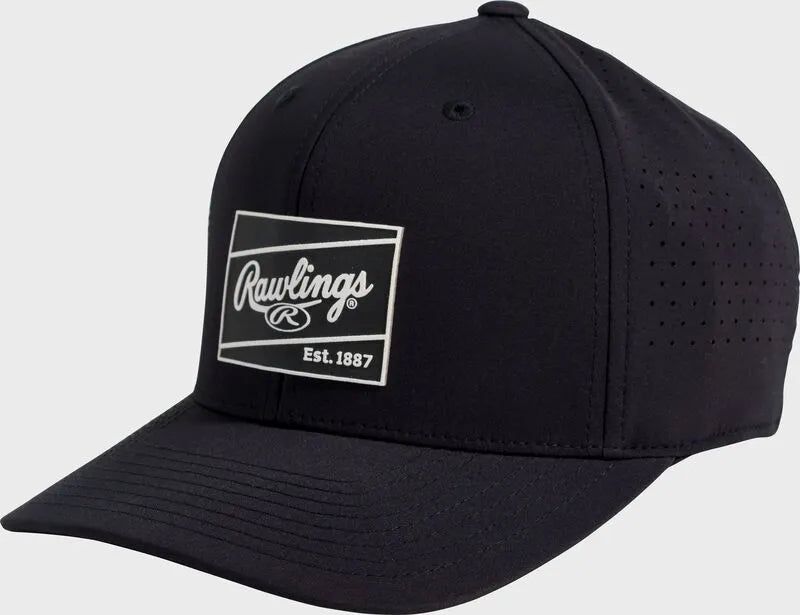 Rawlings Performance Snapback Hat, Black