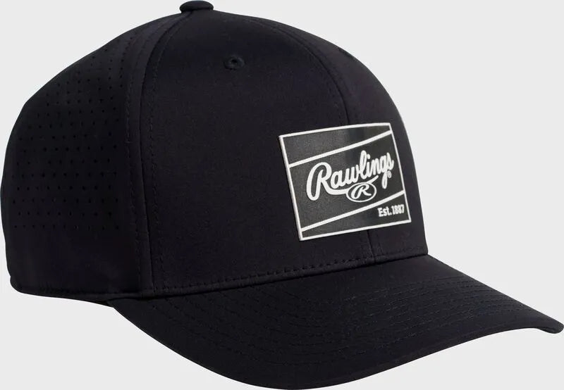Rawlings Performance Snapback Hat, Black