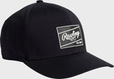 Rawlings Performance Snapback Hat, Black