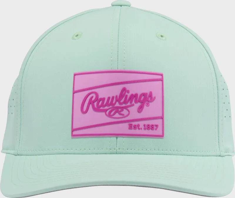 Rawlings Mint Performance Curved Bill Snapback Hat