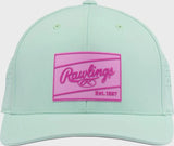 Rawlings Mint Performance Curved Bill Snapback Hat
