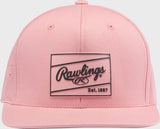 Rawlings Peach Performance Flat Bill Snapback Hat