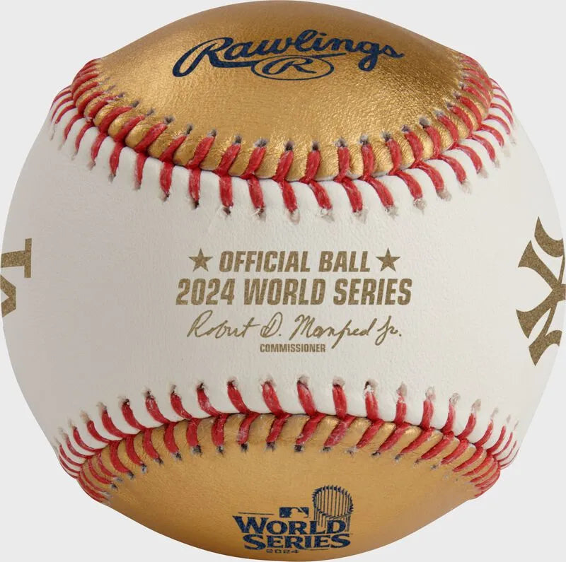 MLB 2024 Gold World Series Dueling Baseball